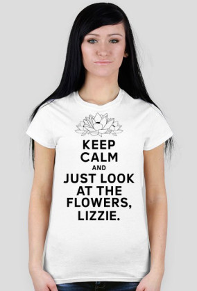 The Walking Dead - Look at the flowers damska (czarny nadruk, kwiaty)