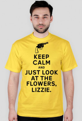 The Walking Dead - Look at the flowers męska (czarny nadruk, rewolwer)