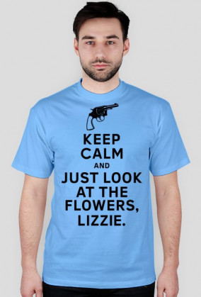 The Walking Dead - Look at the flowers męska (czarny nadruk, rewolwer)