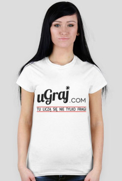 T-Shirt damski z logiem na przodzie