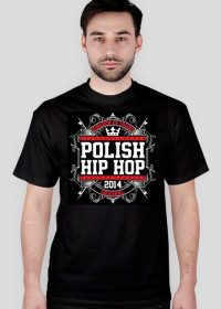 Koszulka męska "Polish Hip-Hop" (czarna)