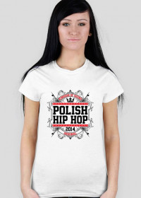 Koszulka damska "Polish Hip-Hop" (biała)