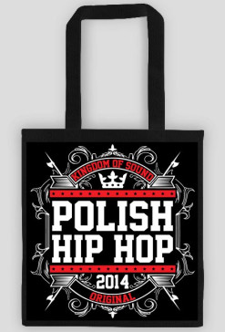 Torba bawełniana "Polish Hip-Hop" (czarna)