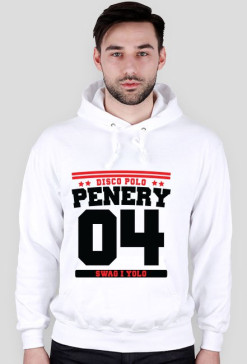 Bluza z kapturem 04 Penery Disco Polo Swag I Yolo white