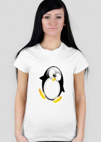 koszulka żeńska - pingwin