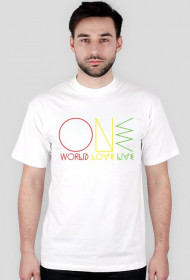 ONE world love live - biała/czarna/szara