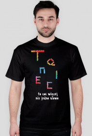 Koszulka męska "Taniec to coś więcej niż jedno słowo."