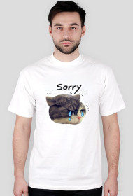 white sorry cat