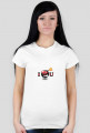 I LOVE YOU T-shirt damski