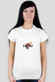 I LOVE YOU T-shirt damski