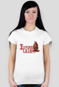 I NEED CASH!!! T-shirt damski