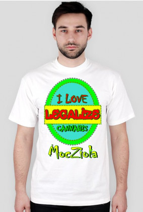 T-shirt "LEGALIZE I LOVE CANNABIS" Męski