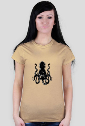 T-Shirt Damski Ośmiornica