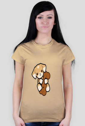 T-Shirt Damski Piesek