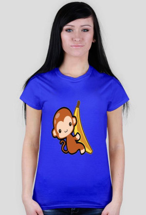 T-Shirt Damski Małpka