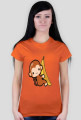 T-Shirt Damski Małpka