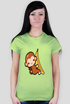 T-Shirt Damski Małpka