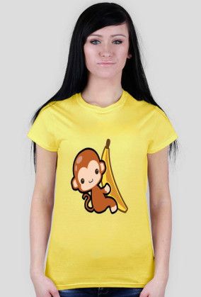 T-Shirt Damski Małpka