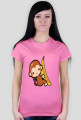 T-Shirt Damski Małpka