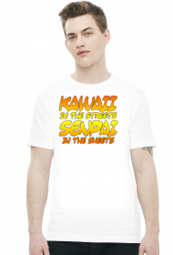 Koszulka Kawaii in the streets Senpai in the sheets