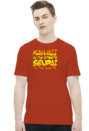 Koszulka Kawaii in the streets Senpai in the sheets