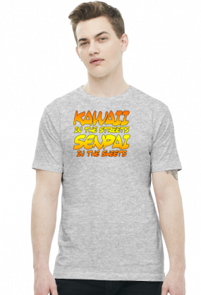 Koszulka Kawaii in the streets Senpai in the sheets