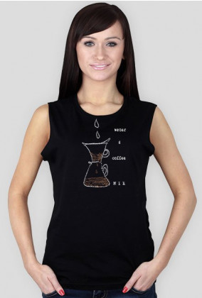 water & coffee mix t-shirt