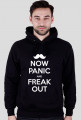 Bluza męska z kapturem - NOW PANIC AND FREAK OUT