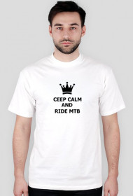 Koszulka "ceep calm and ride mtb"