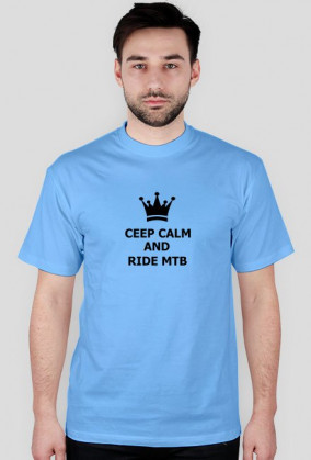 Koszulka "ceep calm and ride mtb"
