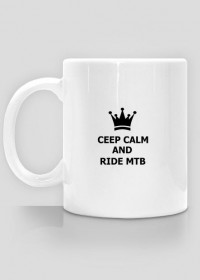 Kubek "ceep calm and ride mtb"