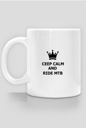 Kubek "ceep calm and ride mtb"