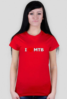 Koszulka damska "i love mtb"