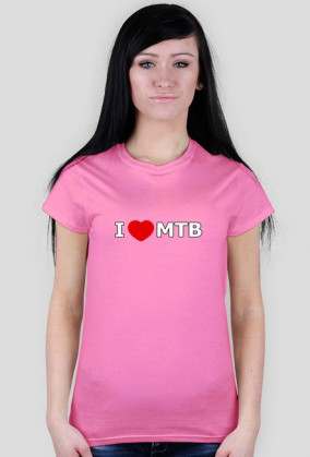 Koszulka damska "i love mtb"