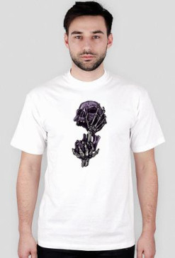 Skull in hands