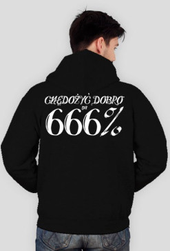 666% biały - Bluza męska
