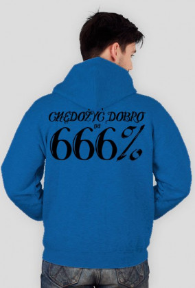 666% ciemny - Bluza męska