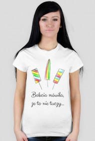 To nie tuczy - damski t-shirt