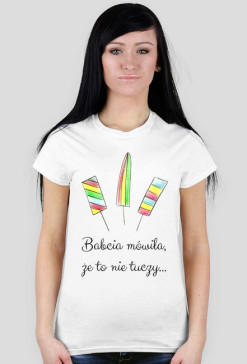To nie tuczy - damski t-shirt
