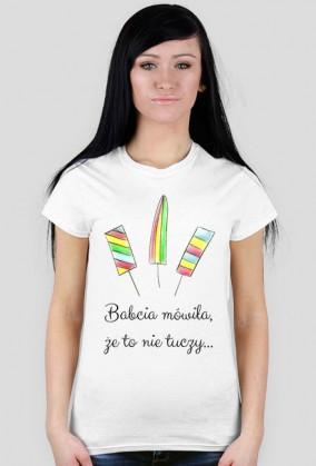 To nie tuczy - damski t-shirt