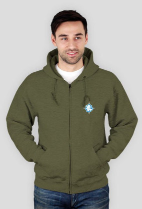 Bluza na zamek z kapturem - Jadę bez trzymania. Pada