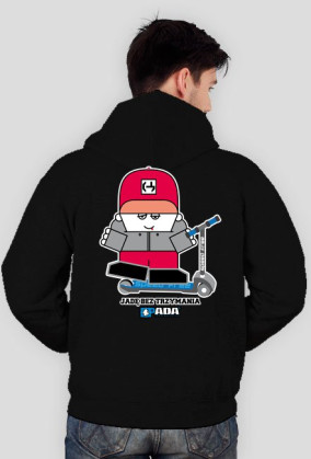 Bluza na zamek z kapturem - Jadę bez trzymania. Pada