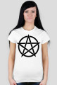Koszulka damska biała PENTAGRAM - tanio!