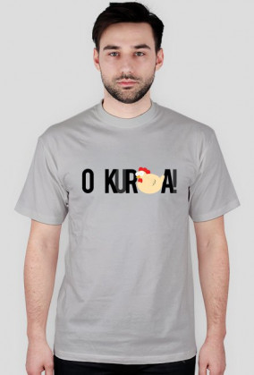 o Kura! - męska, czarny nadruk - TakaKura