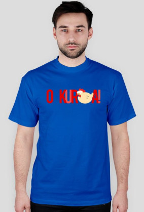 o Kura! - męska, czerwony nadruk  - TakaKura