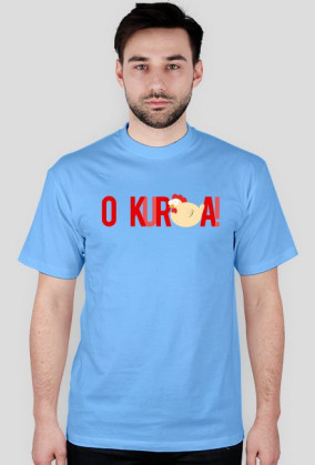 o Kura! - męska, czerwony nadruk  - TakaKura