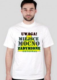 T-shirt "MIEJSCE MOCNO ZADYMIONE" Męski