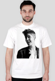 T-SHIRT JUSTIN BIEBER CZARNO-BIAŁA