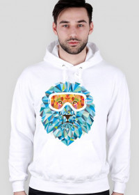 Bluza męska z kapturem - SNOW LION (różne kolory)