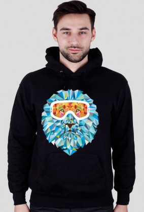 Bluza męska z kapturem - SNOW LION (różne kolory)